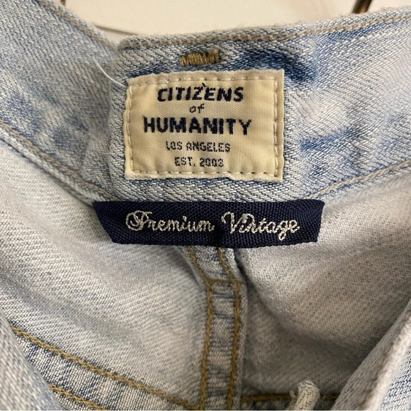 Citizens Of Humanity Cora Crop Relaxed Shadow Inseam Jeans Waist 27 Womens Small - Picture 10 of 16